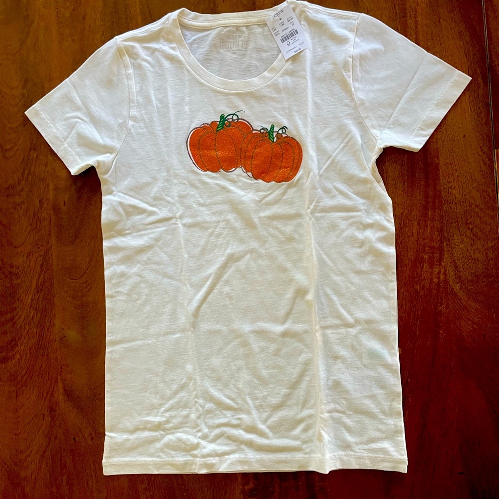 J Crew pumpkin tshirt